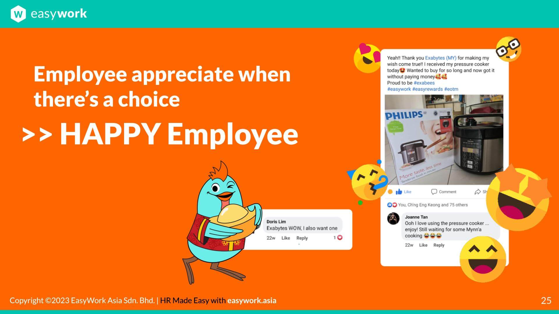 Discover the power of recognition and incentives with EasyReward by EasyWork boosts employee motivation and job satisfaction.