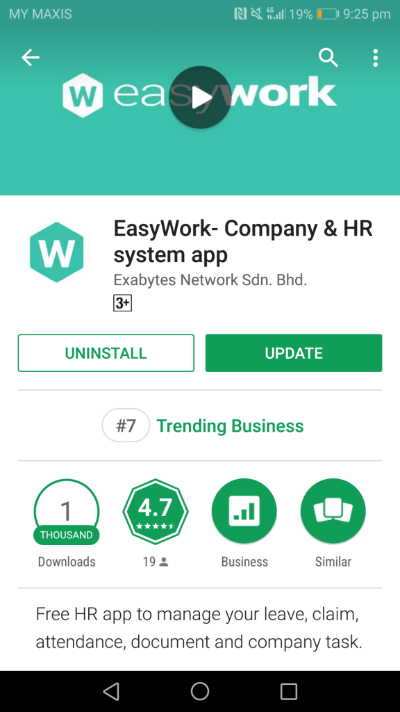 EasyWork Google Play Store